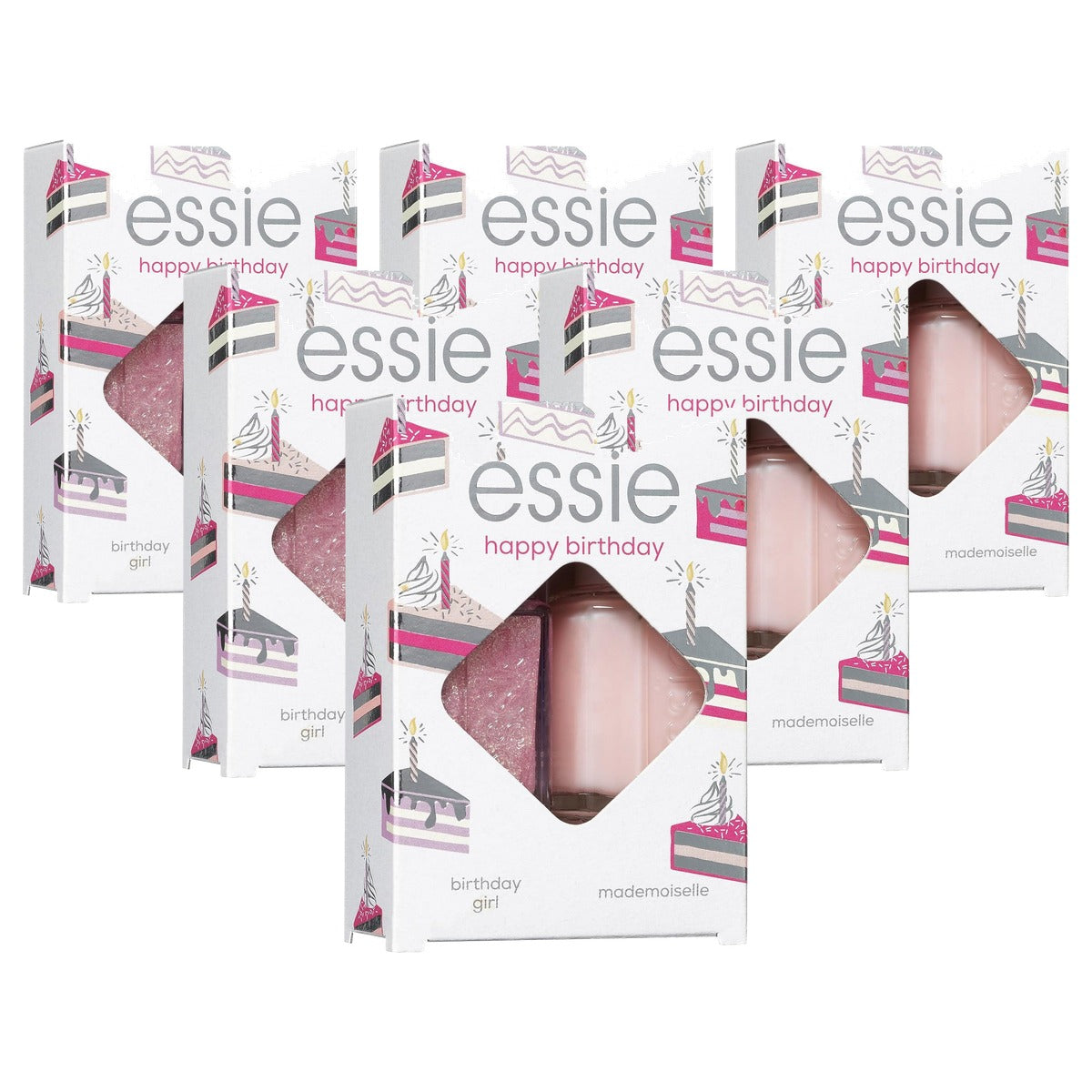 essie geschenkset nagellak Happy Birthday, 27 ml - 6 stuks