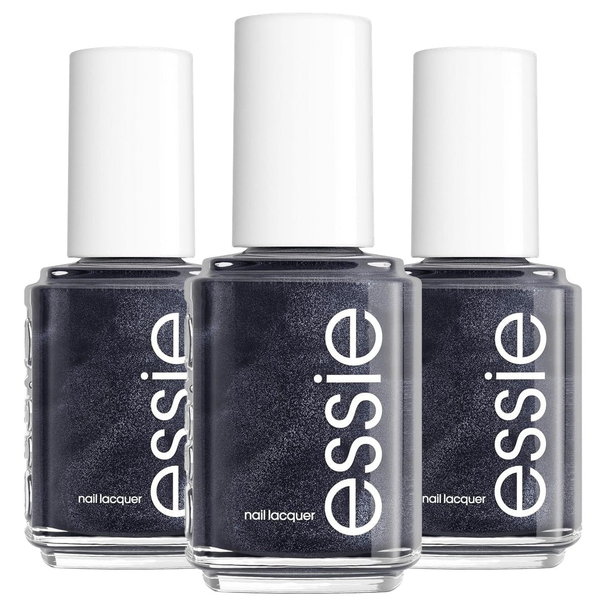 essie Nagellak 1023 Onyx Swan zwart-metallic 13,5 ml - 3 stuks