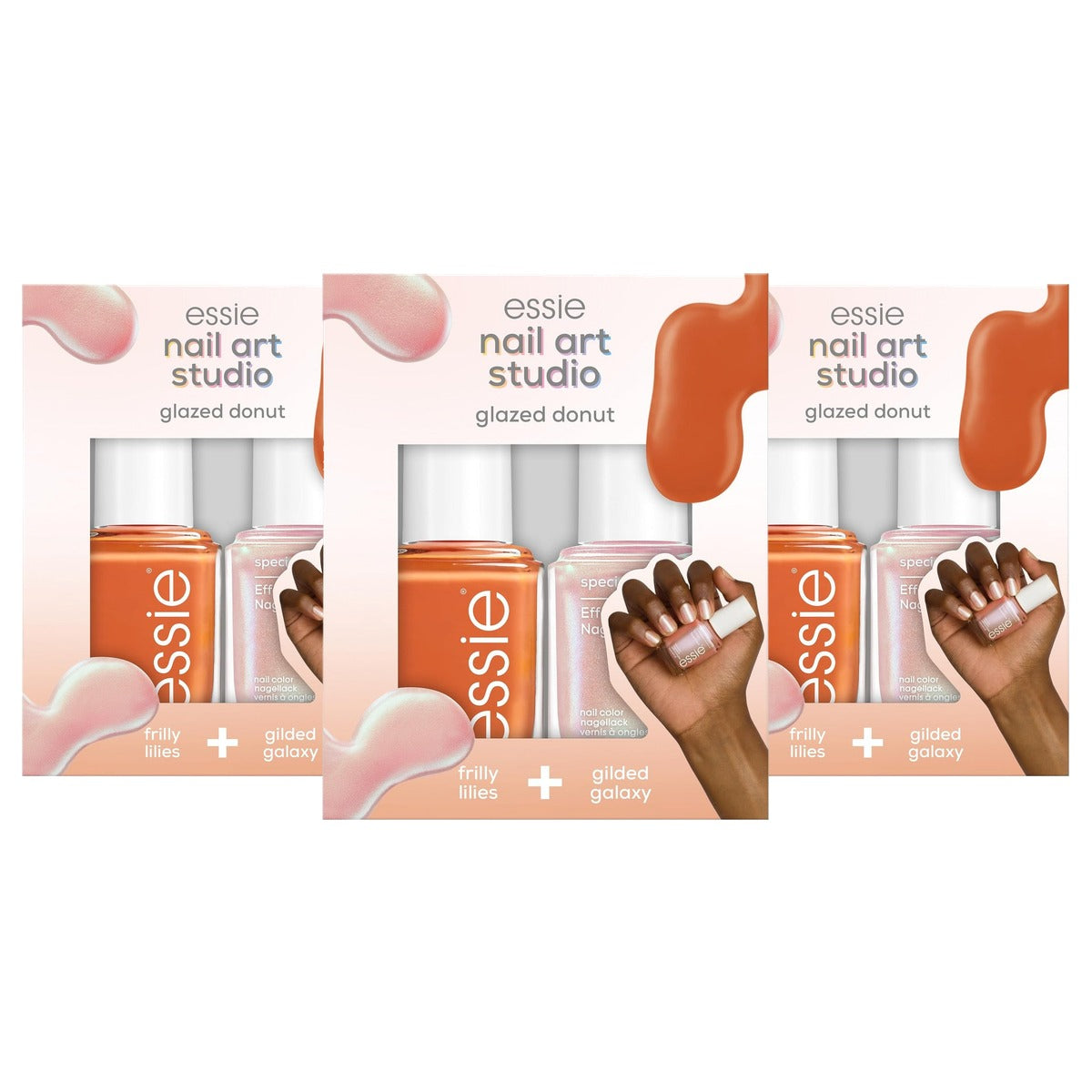 essie Nail Art Studio Set Glazed Donut 2 x 13,5 ml - 3 stuks