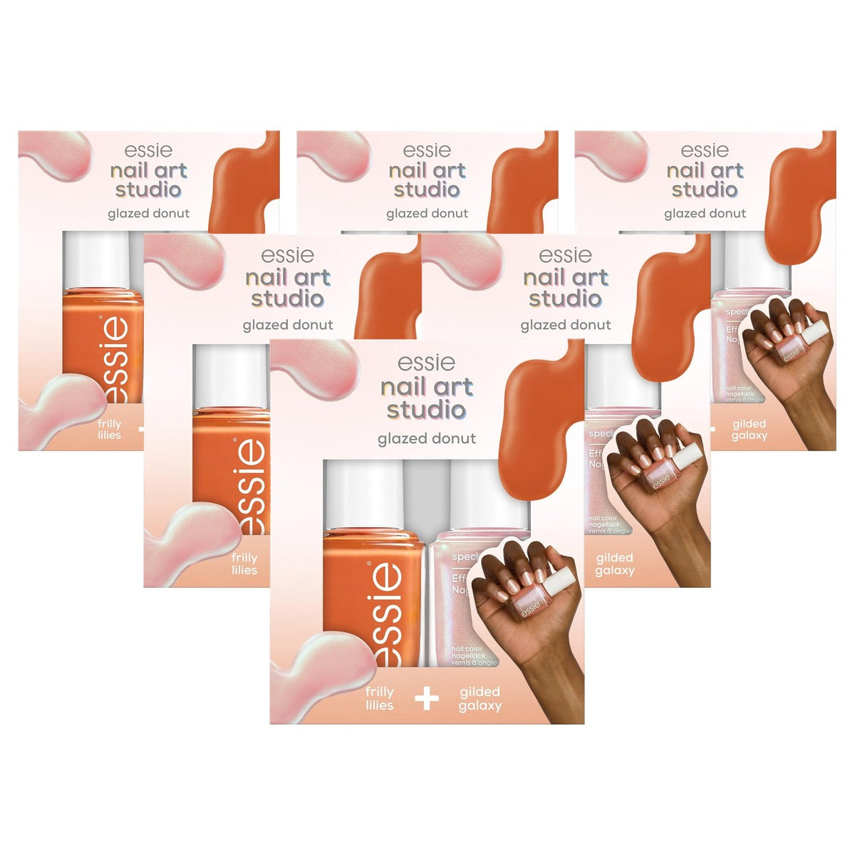 essie Nail Art Studio Set Glazed Donut 2 x 13,5 ml - 6 stuks