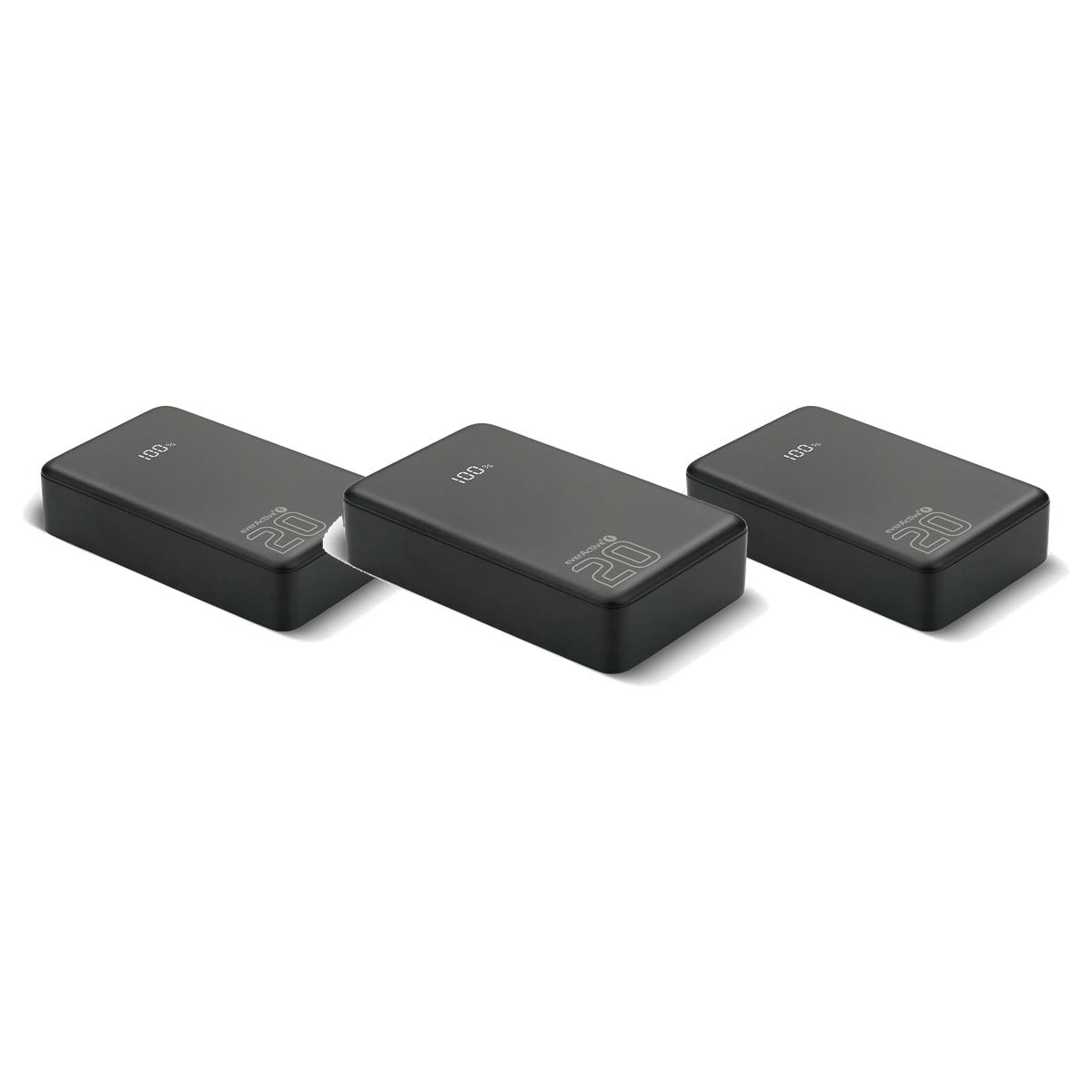 everActive Powerbank EB-22QB 20.000 mAh 20 W - 3-pack