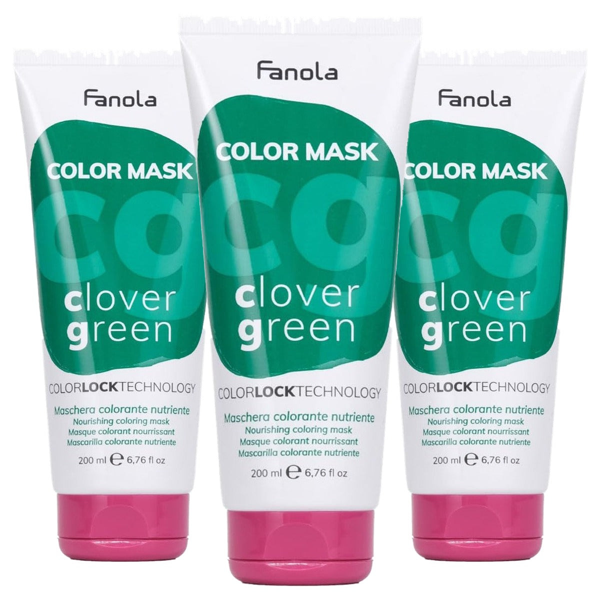 Fanola Color Mask Clover Green 200 ml - 3-pack