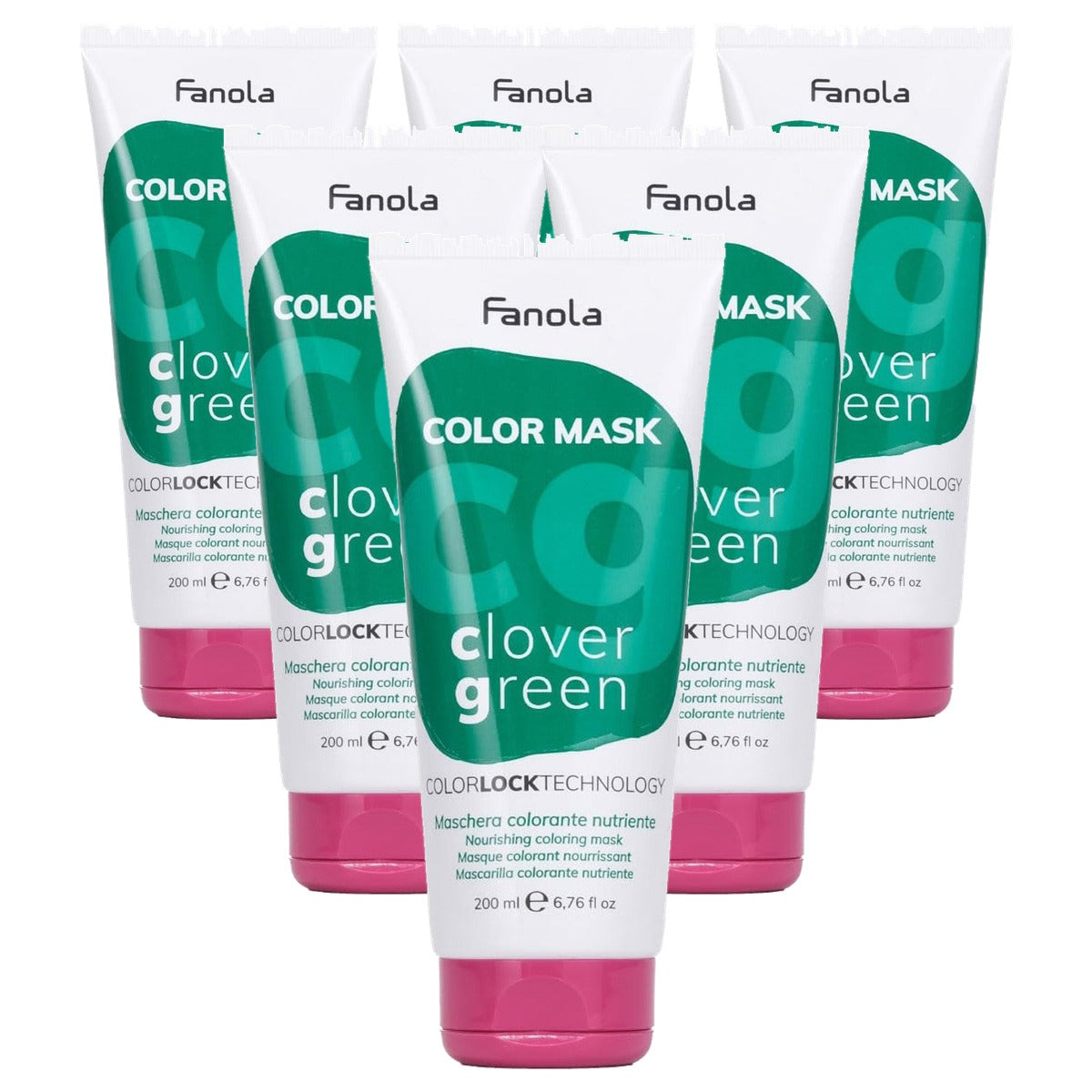 Fanola Color Mask Clover Green 200 ml - 6-pack