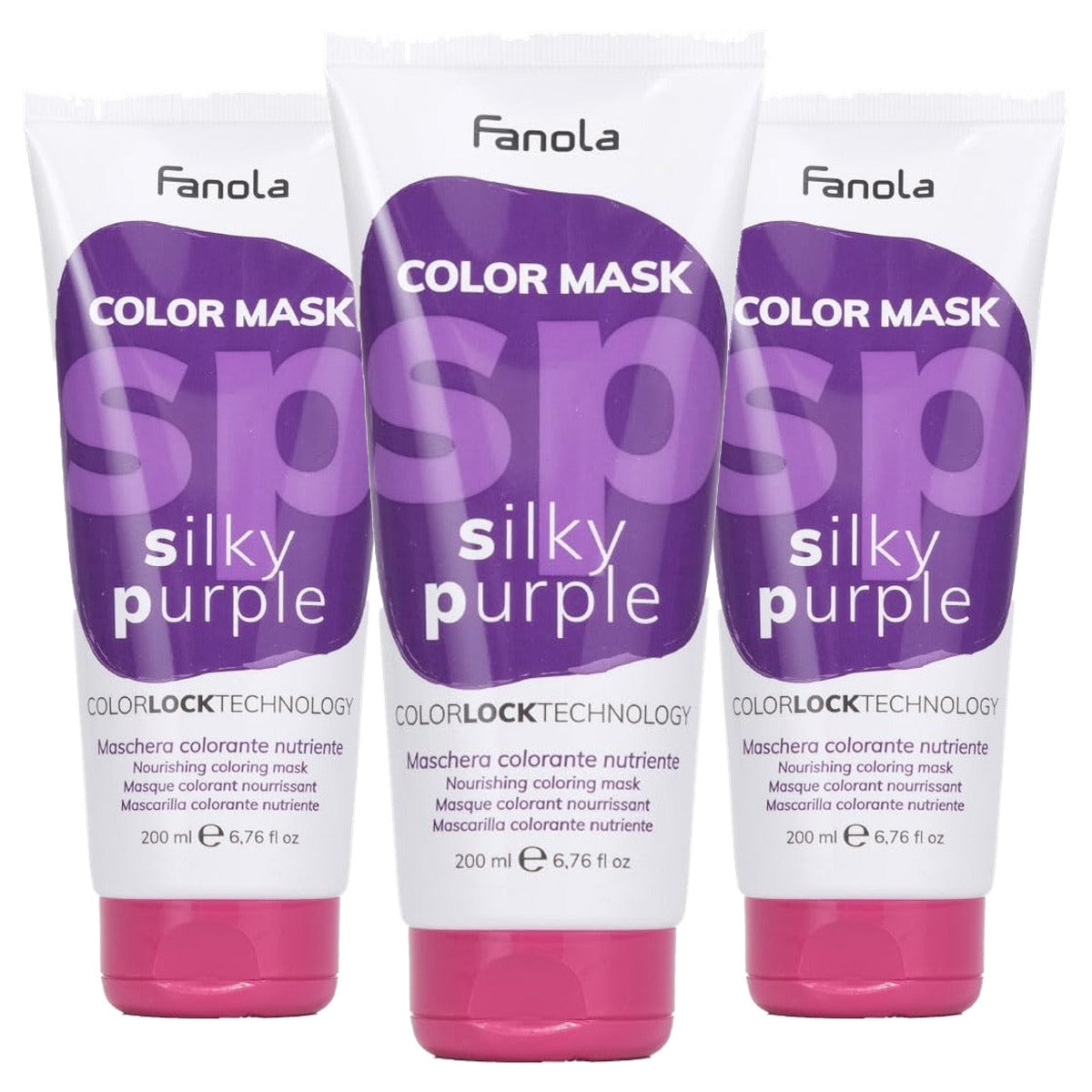 Fanola Color Mask Silky Purple 200 ml - 3-pack