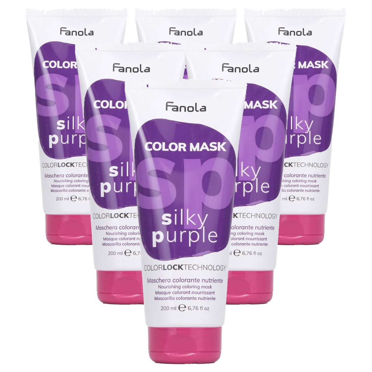 Fanola Color Mask Silky Purple 200 ml - 6-pack