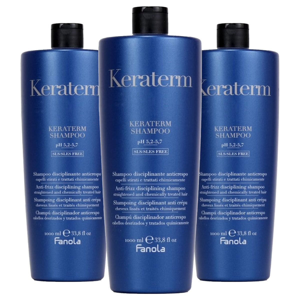 Fanola Keraterm Haarritual Shampoo 1000 ml - 3-pack