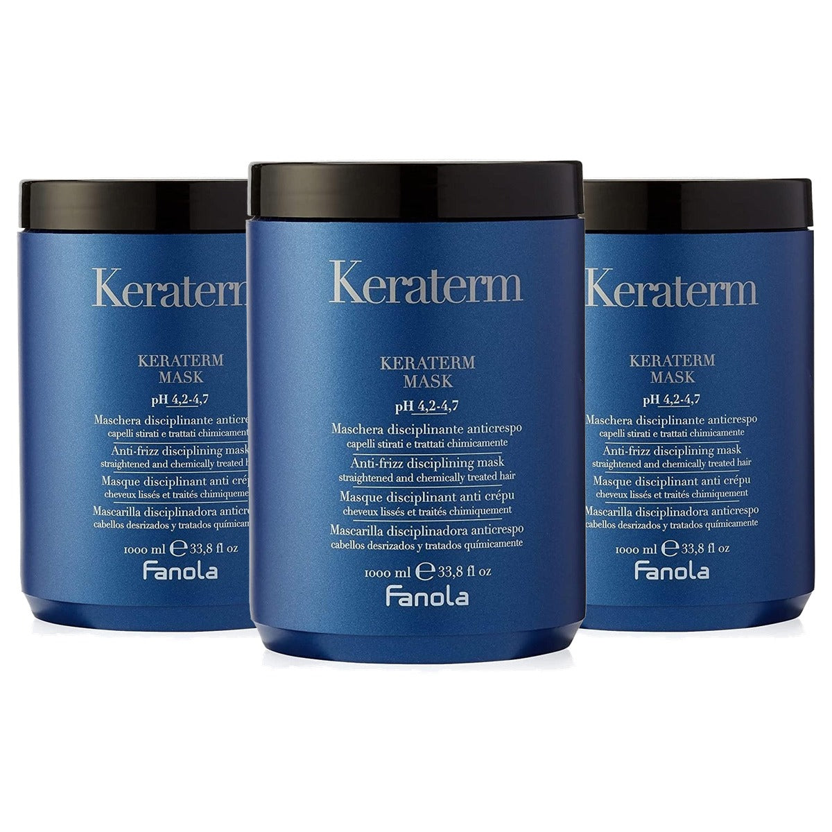 Fanola Keraterm Hair Ritual Anti-kroes Masker 1000 ml - 3-pack
