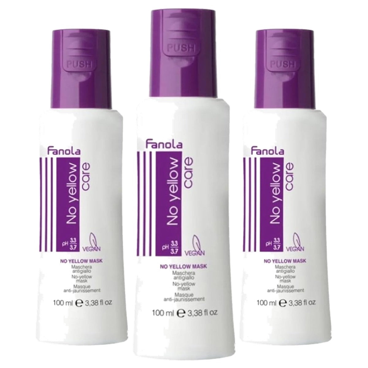 Fanola No Yellow Masker Banaan 100 ml - 3-pack