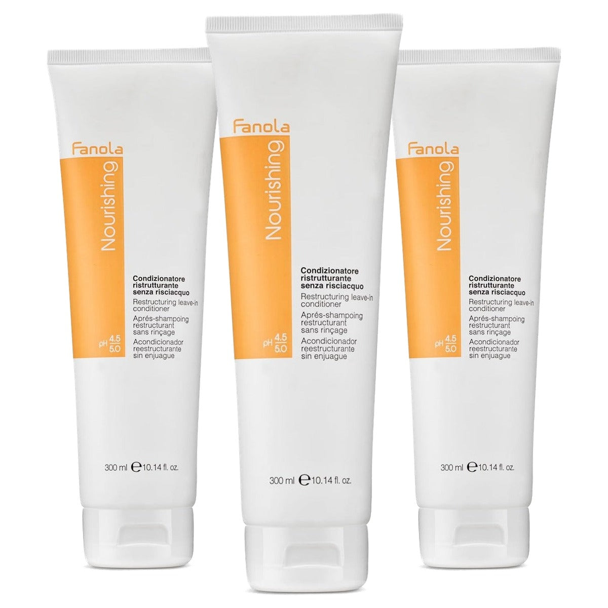 Fanola Nourishing Restructurerende Leave-In Conditioner 300 ml - 3-pack