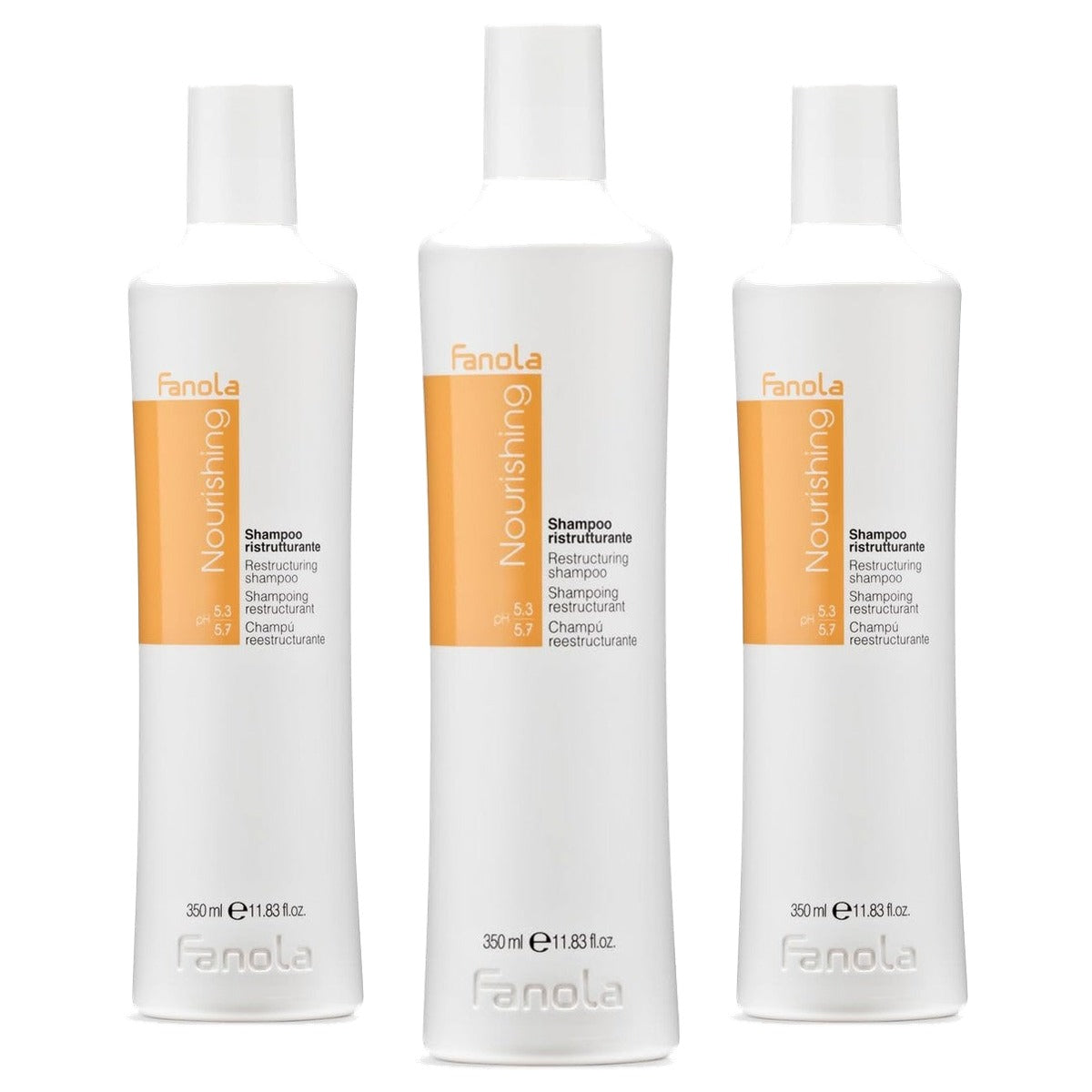 Fanola Nourishing Restructurerende Shampoo 350 ml - 3-pack