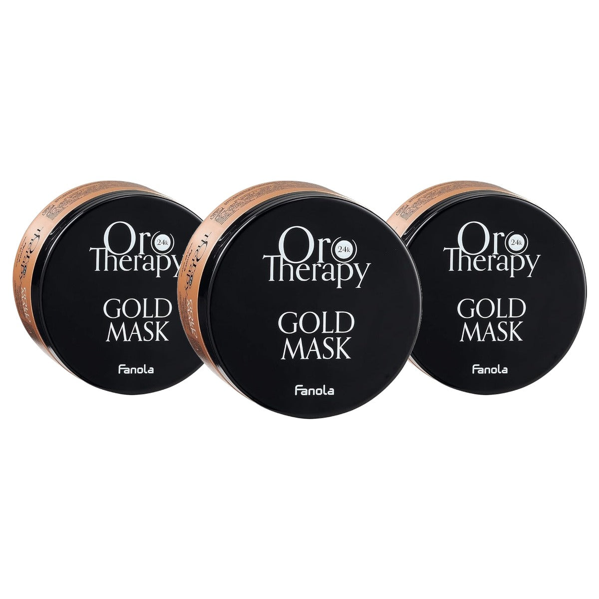 Fanola Orotherapy Gold Masker voor Alle Haartypes 300 ml - 3-pack