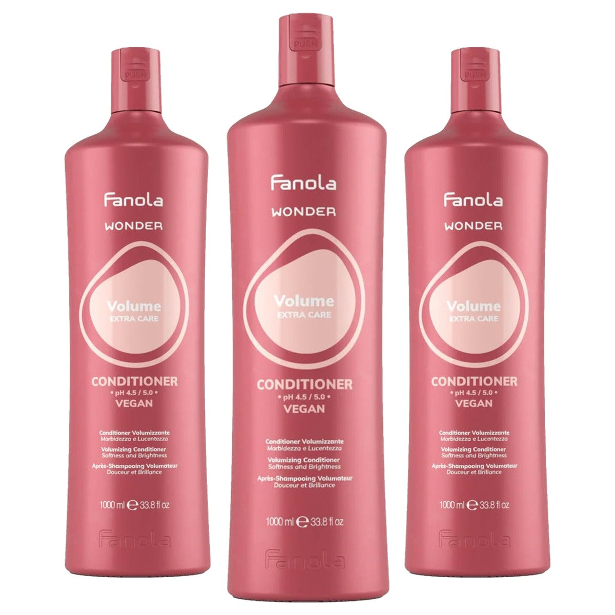 Fanola Wonder Volume Conditioner 1000 ml - 3-pack
