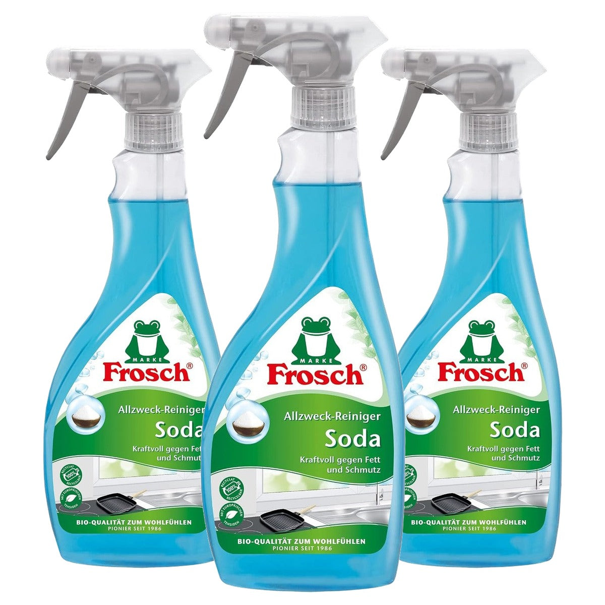 FROSCH Algemene reiniger soda 3 x 0,5 l - Voordeelverpakking