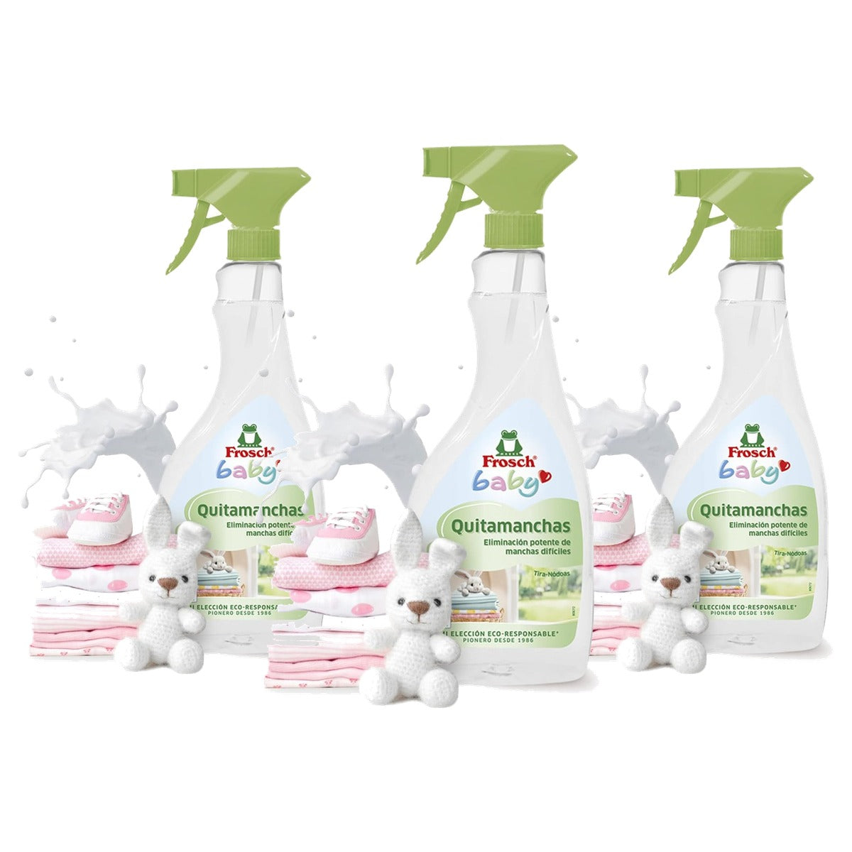 FROSCH Baby Eco Vlekverwijderaar 3 x 500 ml - Voordeelverpakking
