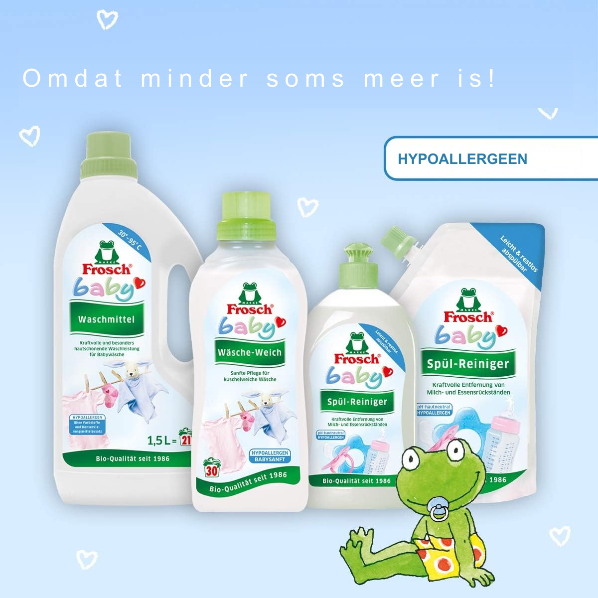 Frosch Baby Flessenreiniger Navulverpakking – 500 ml Afwasmiddel voor Babyflessen en Spenen