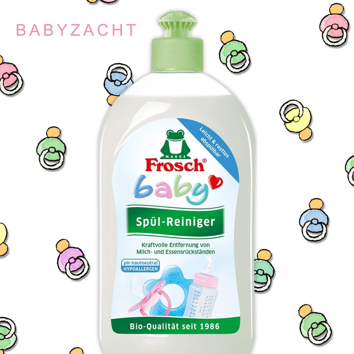 Frosch Baby Afwasmiddel – 500 ml Flessenreiniger voor Babyflessen en Spenen – Hypoallergeen en Geschikt voor Gevoelige Huid