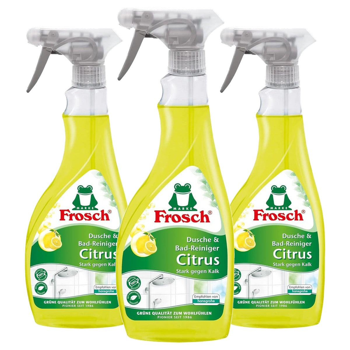 FROSCH Douche & Bad Cleaner Citrus 3 x 0,5 l - Voordeelverpakking