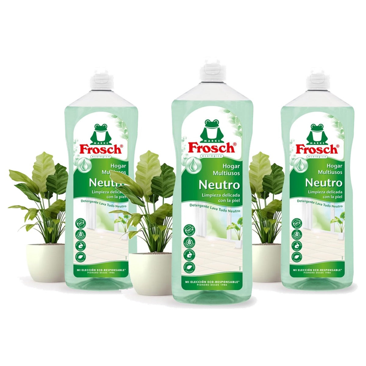 FROSCH Eco Limpiahogar Multi - Neutro 1Lt - 3-pack