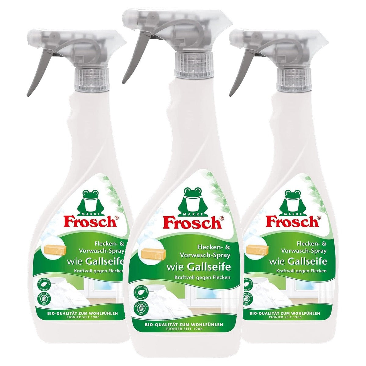 Frosch Galzeep Vlekken- en Voorwasspray 3 x 500 ml - Voordeelverpakking