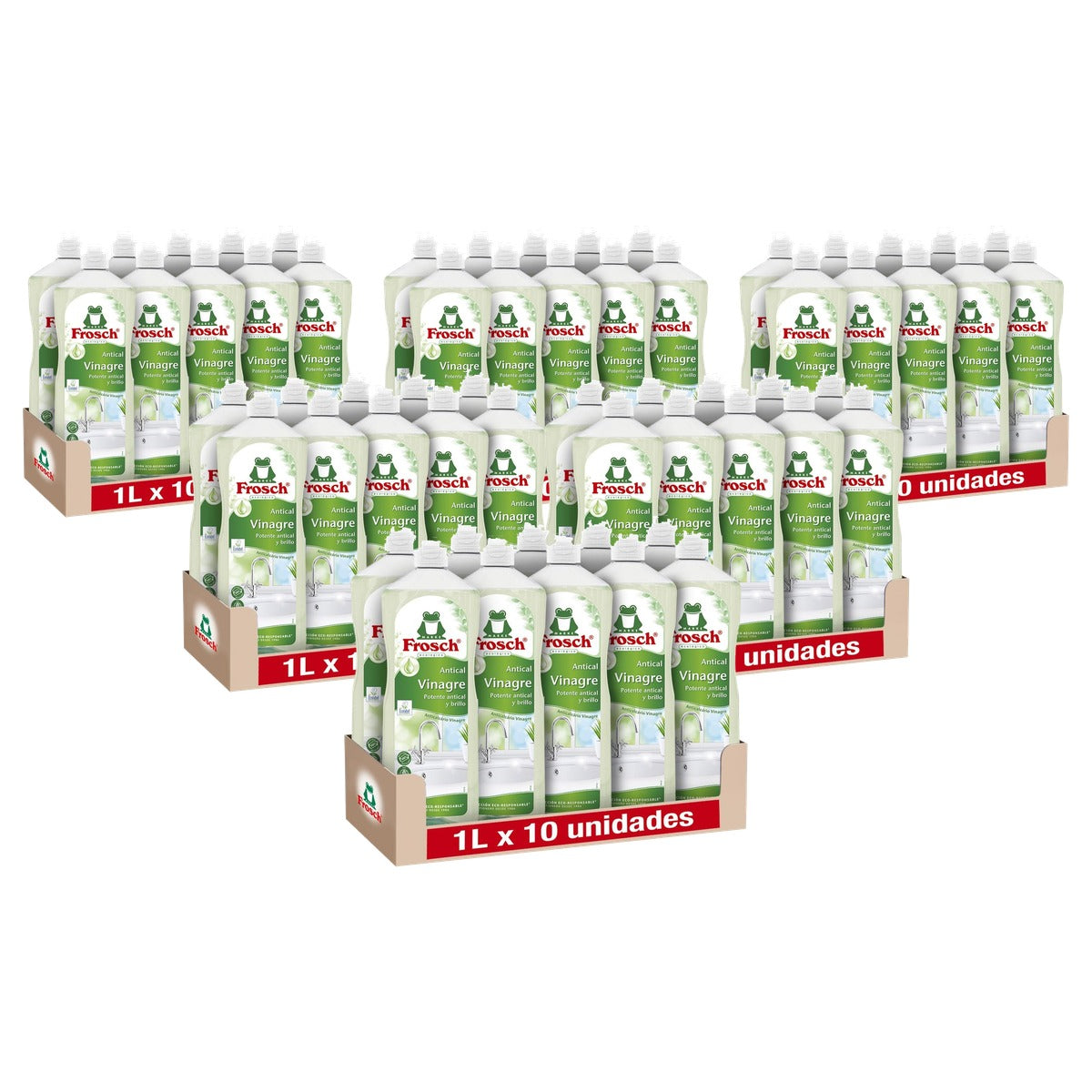 FROSCH Milieuvriendelijk Antikalk x 10 stuks 6 x 1 l - Voordeelverpakking