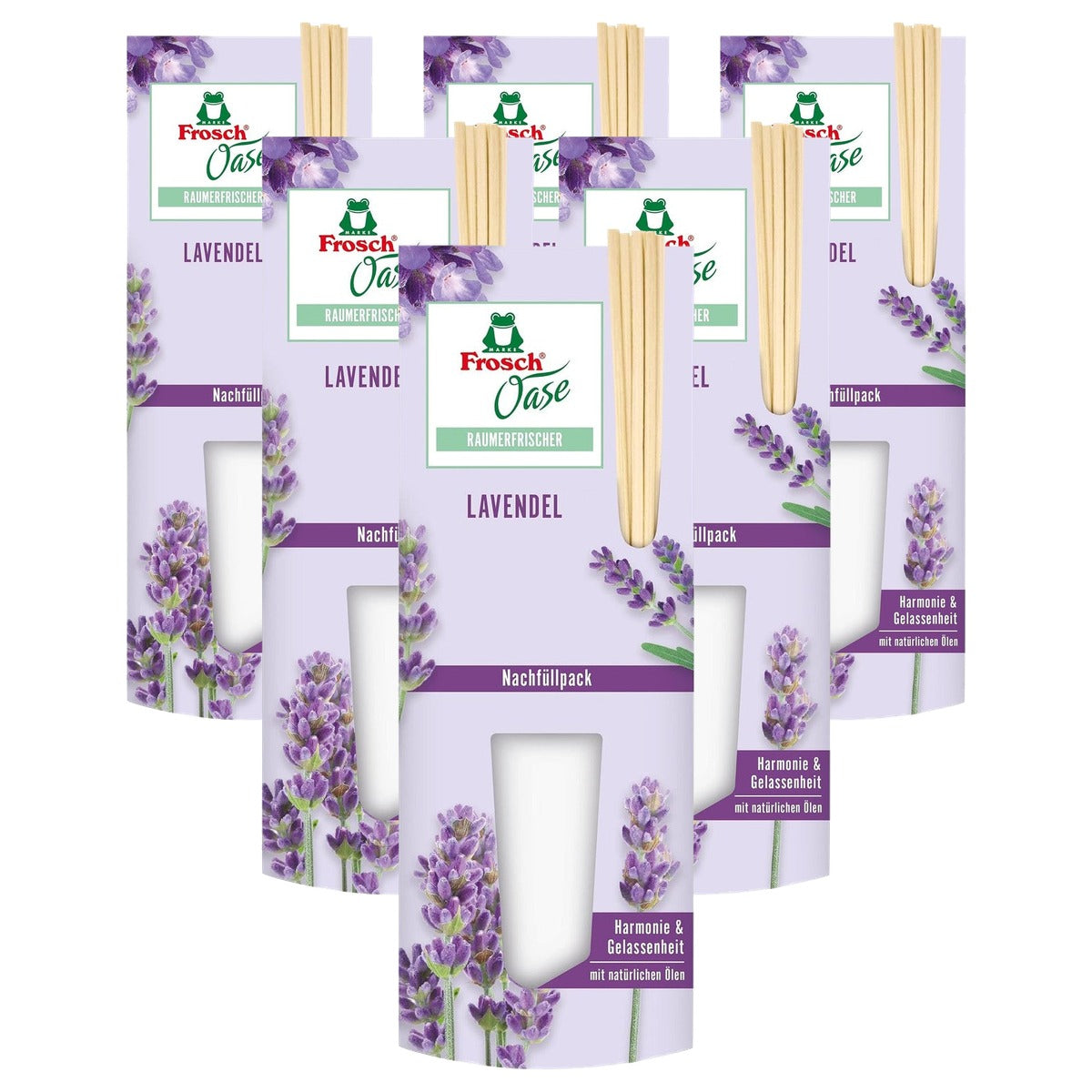 FROSCH Oase Lavendeldroom navulverpakking 6 x 90 ml - Voordeelverpakking