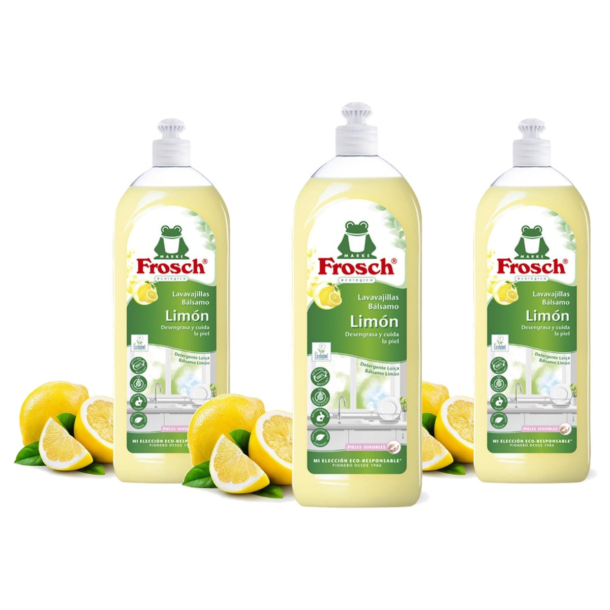 FROSCH Vaatwasser Citroen 3 x 750 ml - Voordeelverpakking