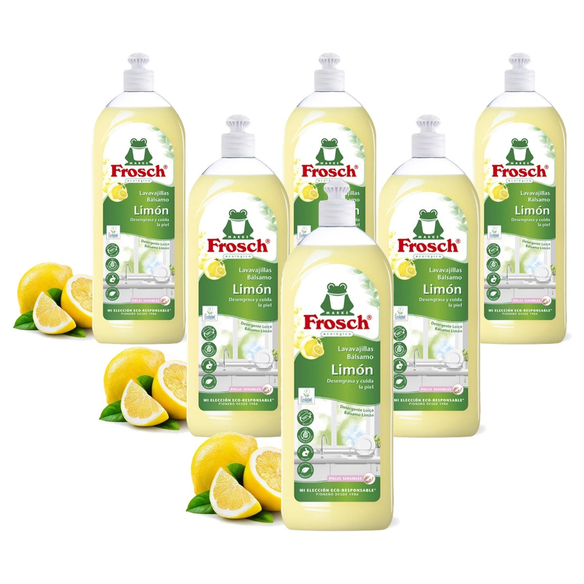 FROSCH Vaatwasser Citroen 6 x 750 ml - Voordeelverpakking