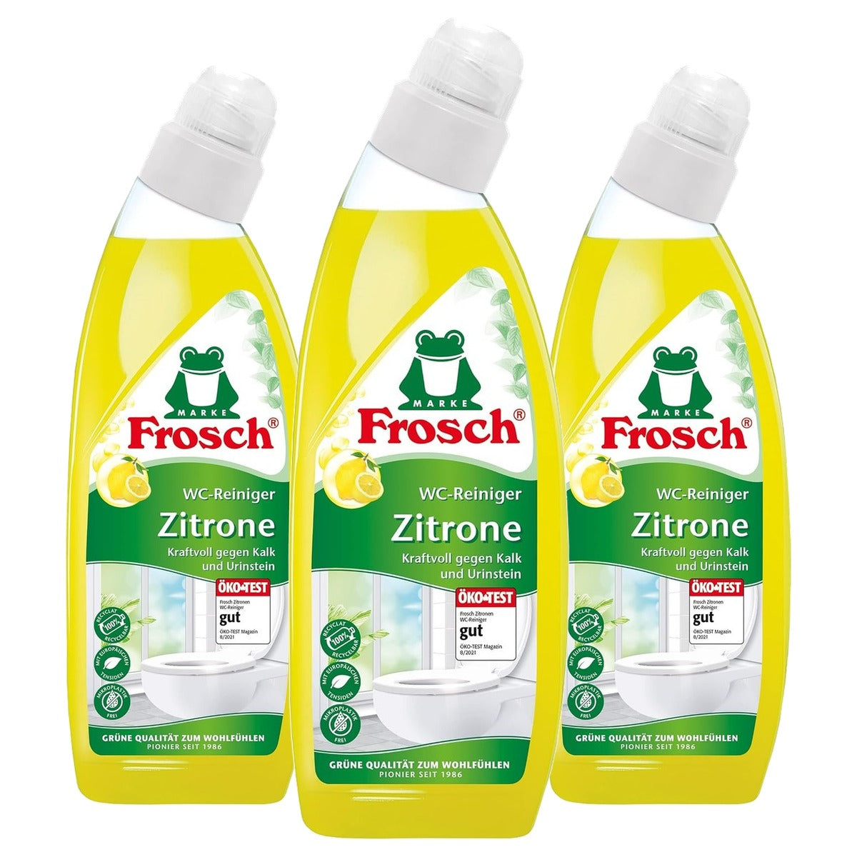 FROSCH WC-reiniger Citroen 3 x 0,75 l - Voordeelverpakking