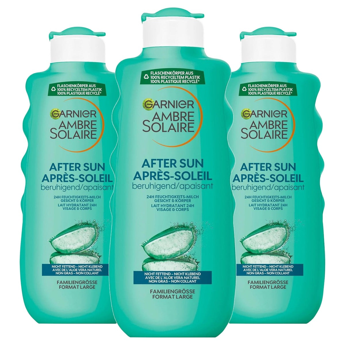 Garnier Ambre Solaire After Sun Vochtmelk 3 x 400 ml - Voordeelverpakking