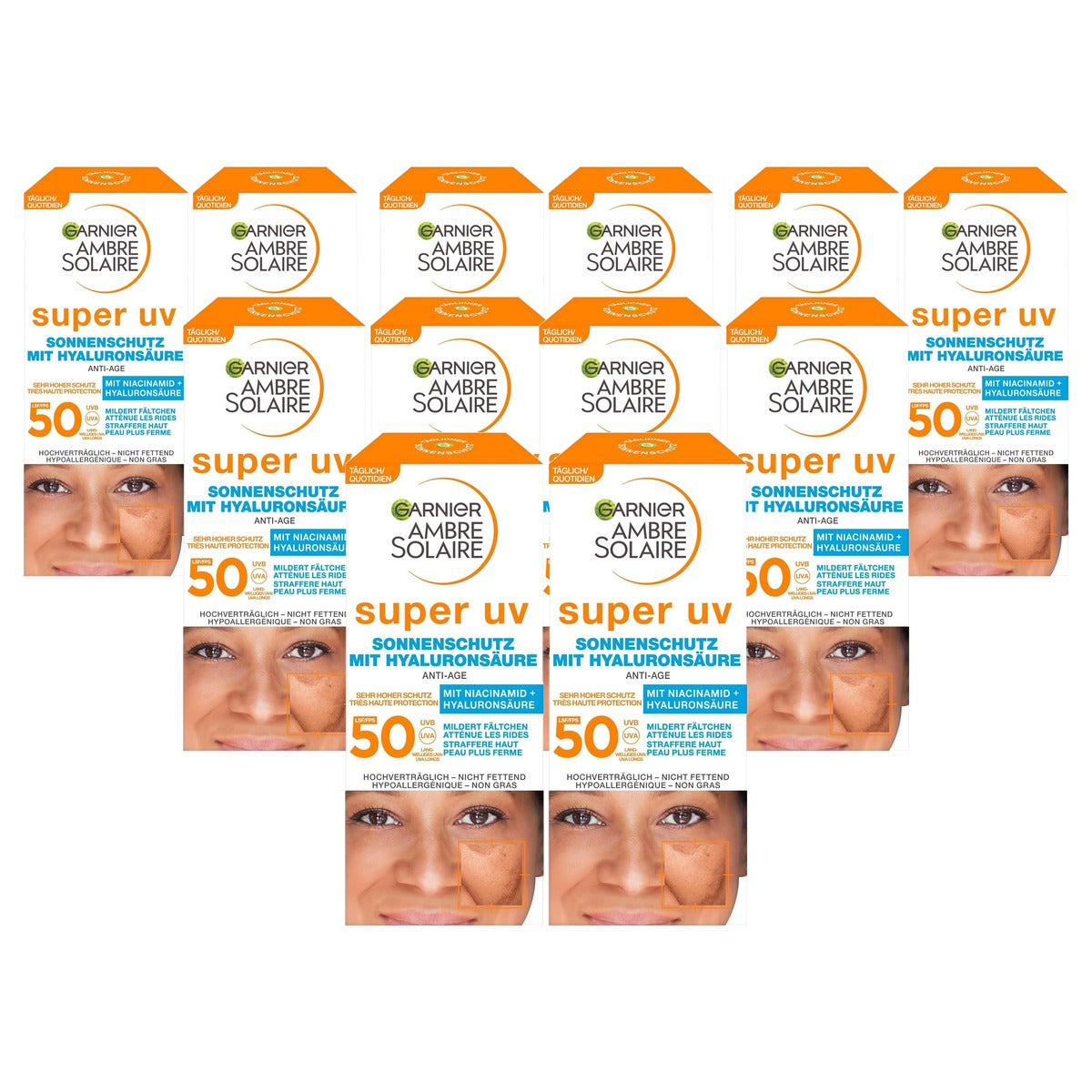 Garnier Ambre Solaire Anti-Age UV SPF 50 6 x 50 ml - Voordeelverpakking