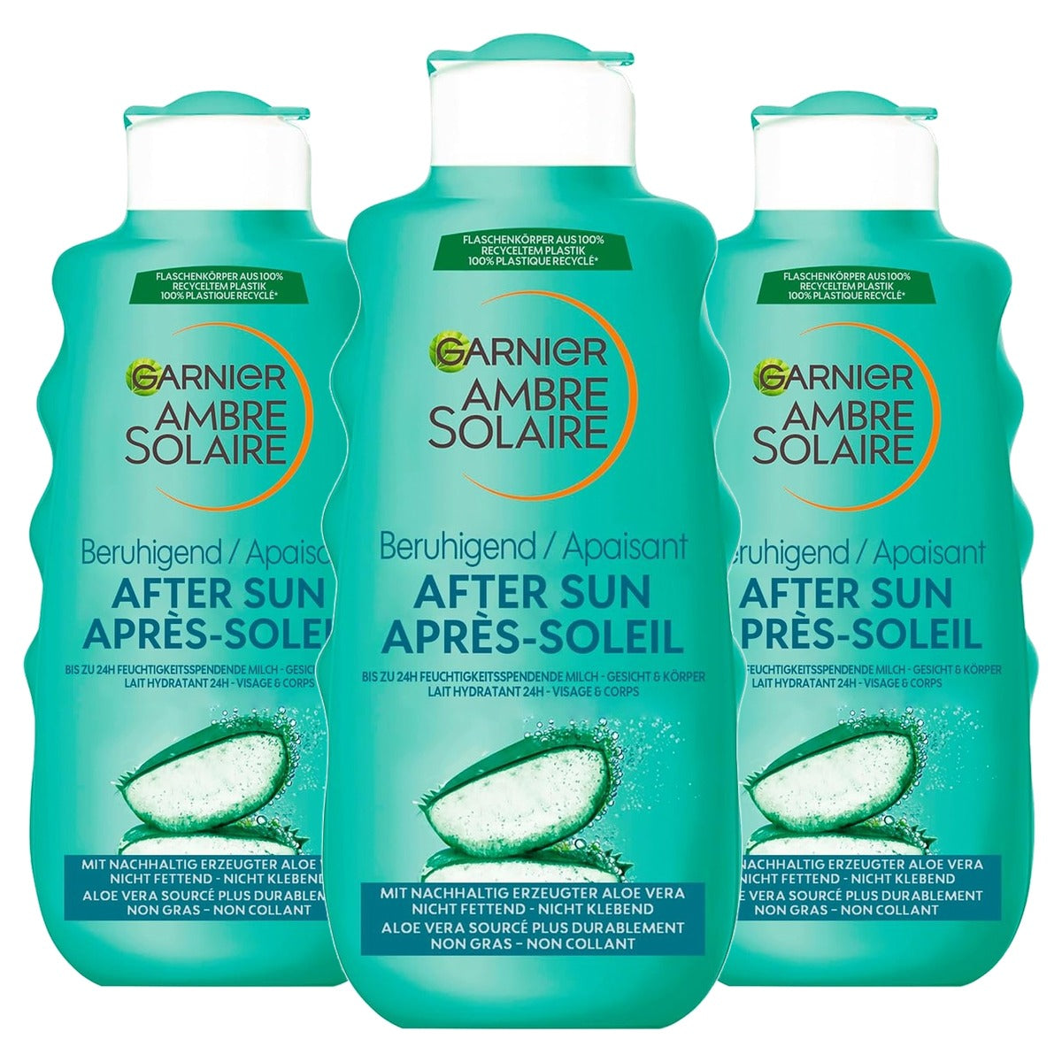 Garnier Ambre Solaire Kalmerende After Sun Milk 3 x 175 ml - Voordeelverpakking