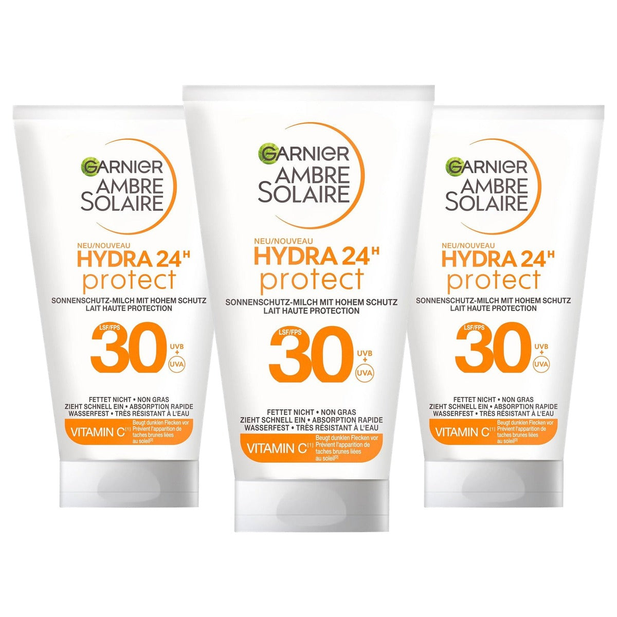 Garnier Ambre Solaire Zonnecrème SPF 30 3 x 50 ml - Voordeelverpakking