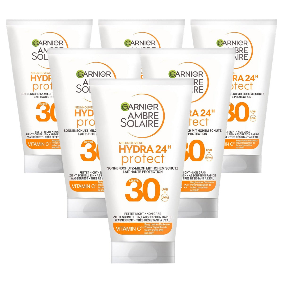 Garnier Ambre Solaire Zonnecrème SPF 30 6 x 50 ml - Voordeelverpakking