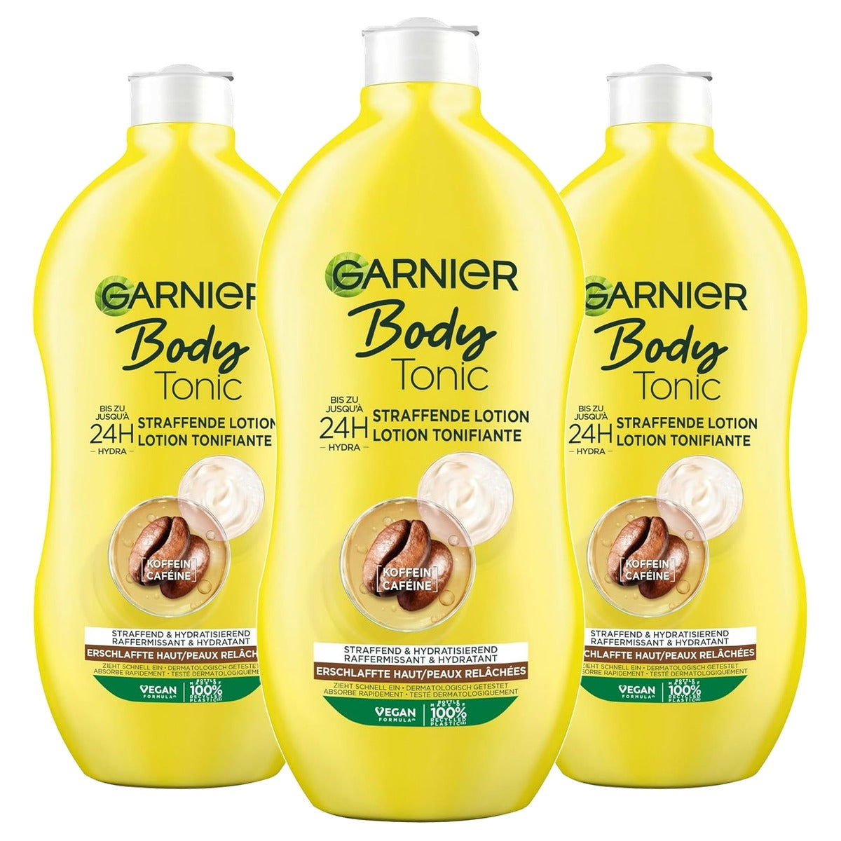 Garnier Body Tonic Verstevigende Vochtlotion 3 x 400 ml - Voordeelverpakking