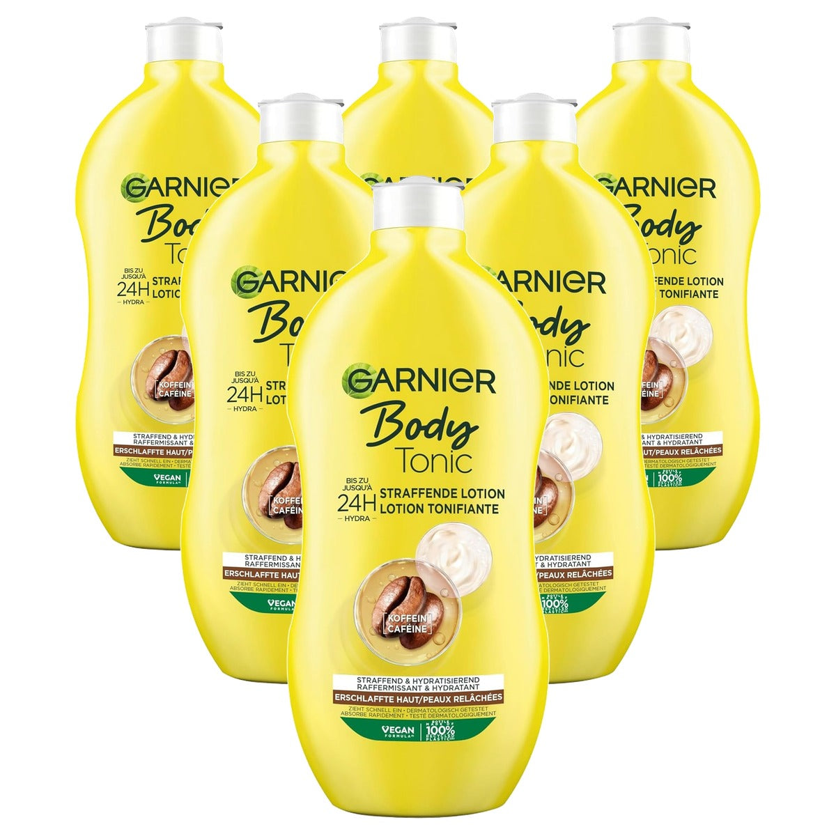 Garnier Body Tonic Verstevigende Vochtlotion 6 x 400 ml - Voordeelverpakking