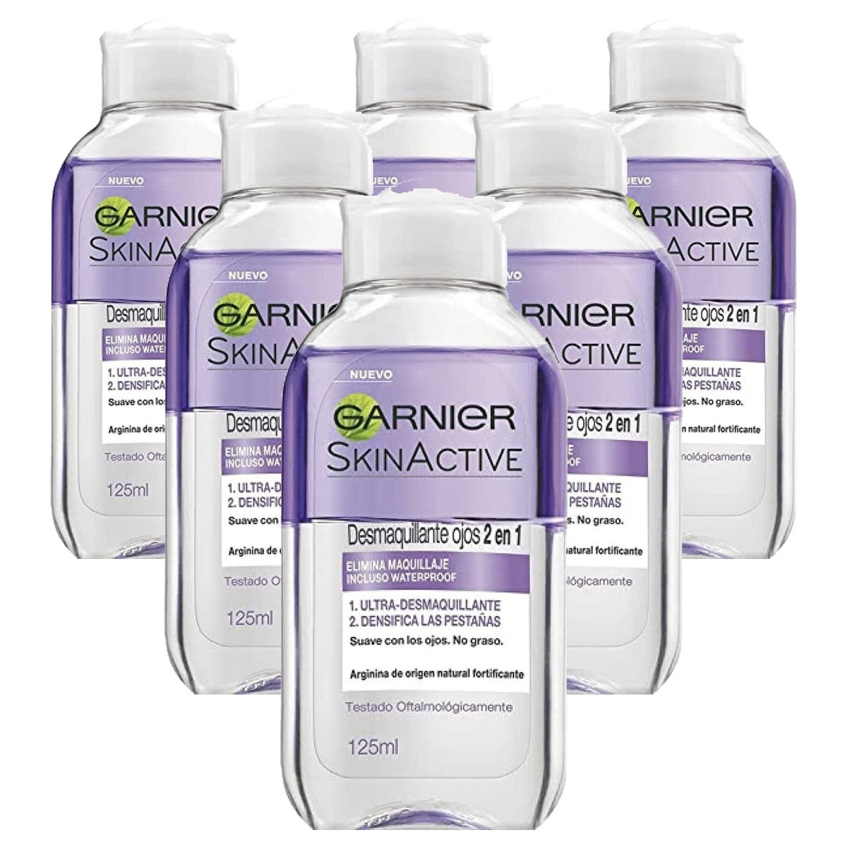 Garnier Desmaquillante ojos 6 x 125 ml - Voordeelverpakking