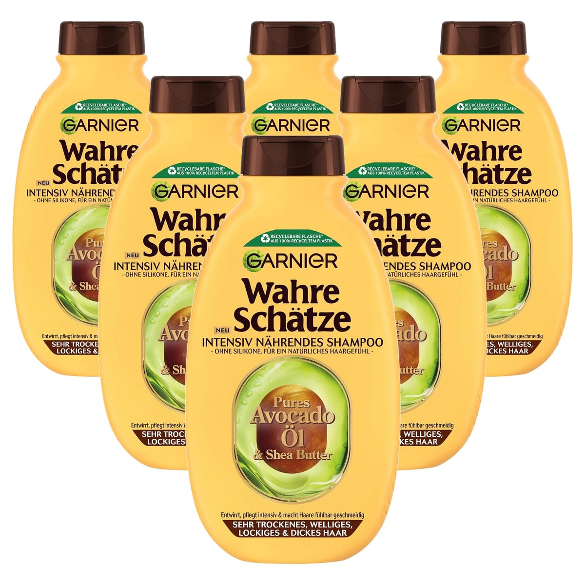 Garnier Echte Schatten Avocado & Shea Shampoo 6 x 250 ml - Voordeelverpakking
