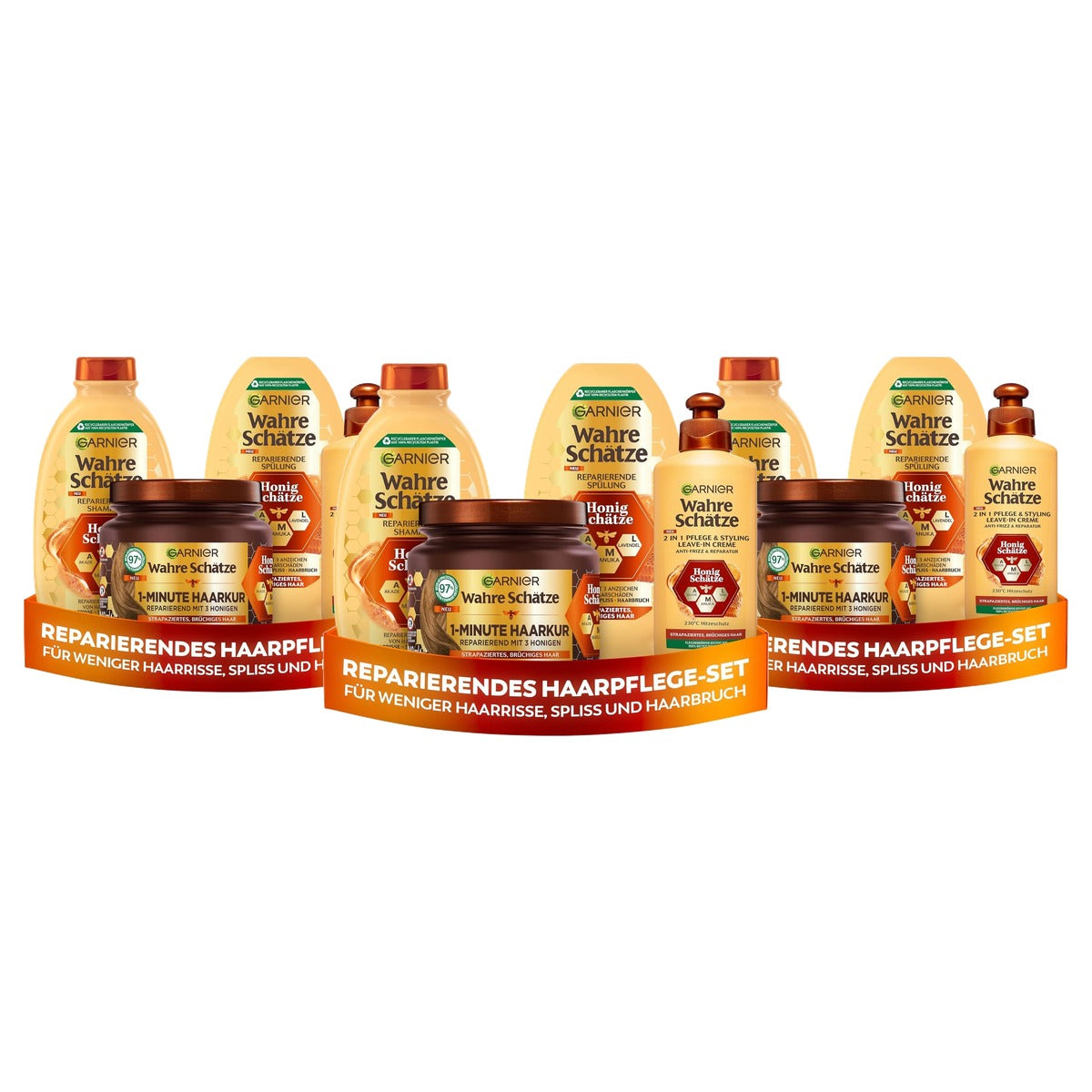 Garnier Echte Schatten Honing Schatten Set, 4-delig - 3-pack