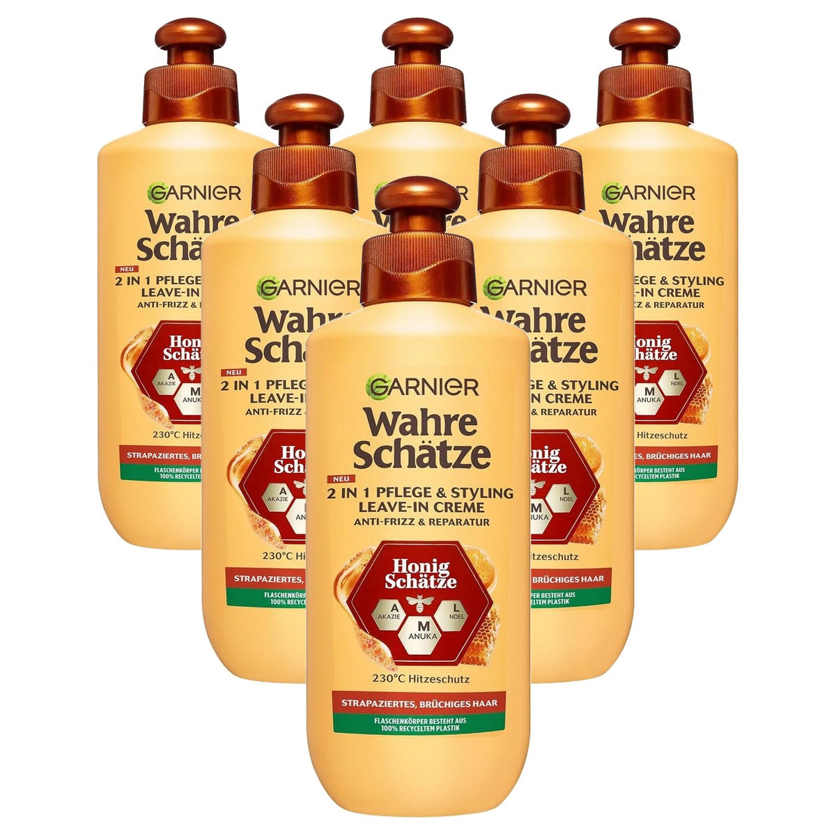 Garnier Echte Schatten Honing Schatten Leave-in Crème 6 x 200 ml - Voordeelverpakking