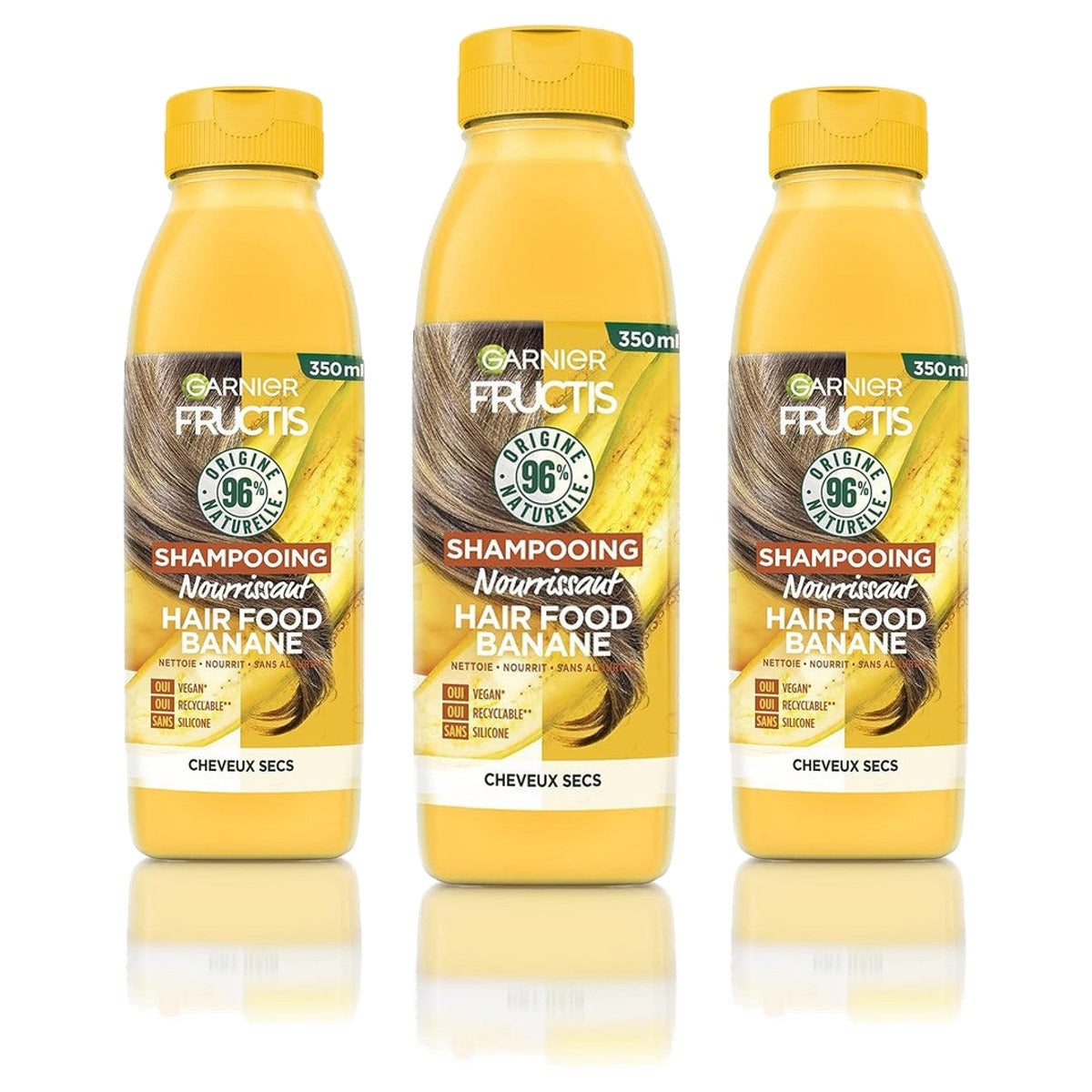 Garnier Fructis Banana Hair Shampoo 350 ml - 3 stuks