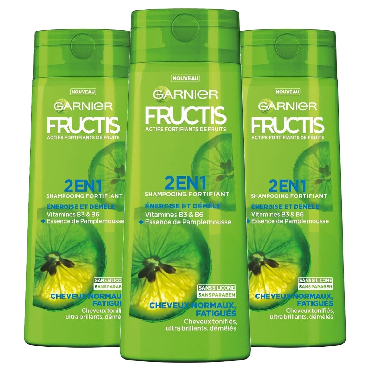 Garnier Fructis Color Resist 2-in-1 Shampoo 250 ml - 3 stuks