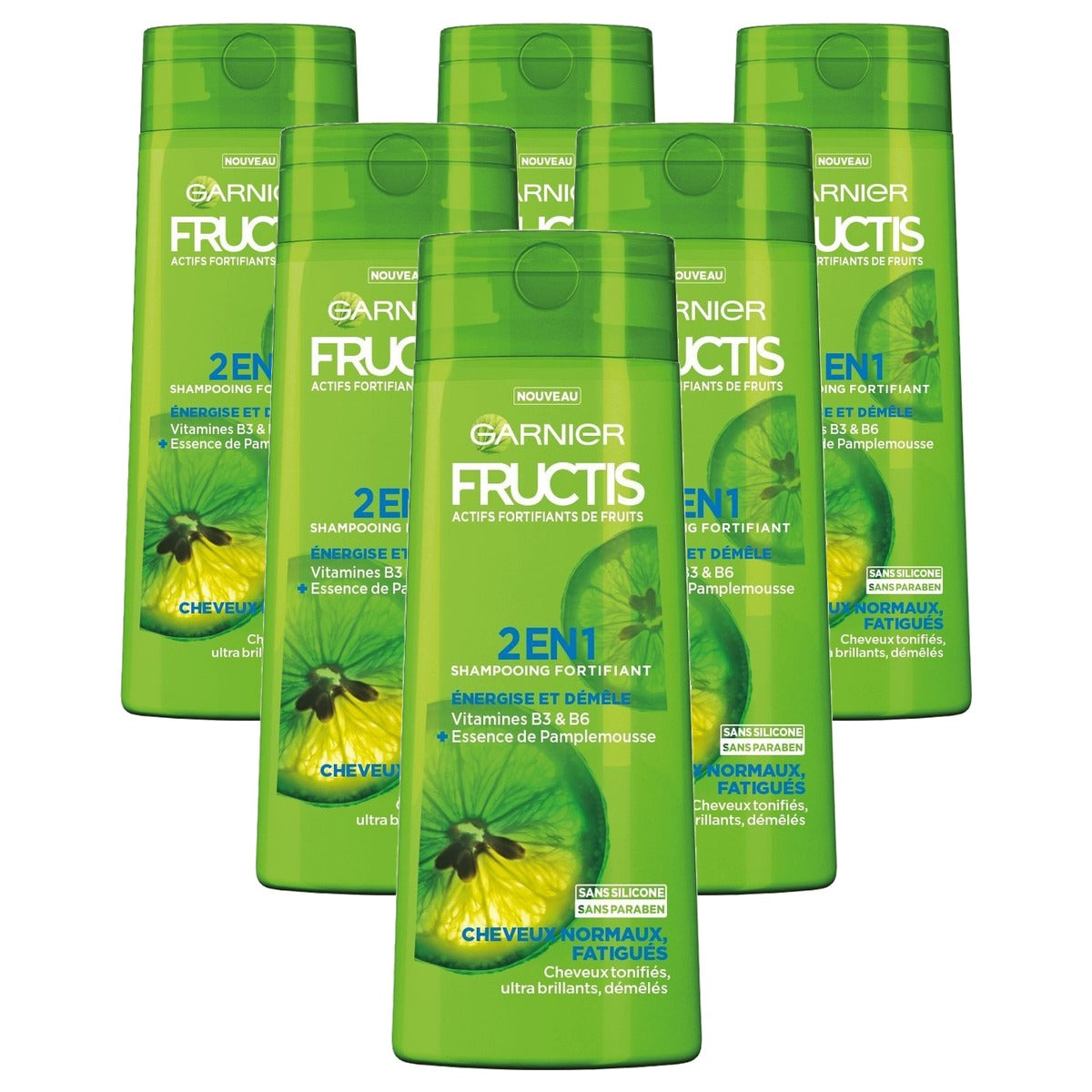 Garnier Fructis Color Resist 2-in-1 Shampoo 250 ml - 6 stuks
