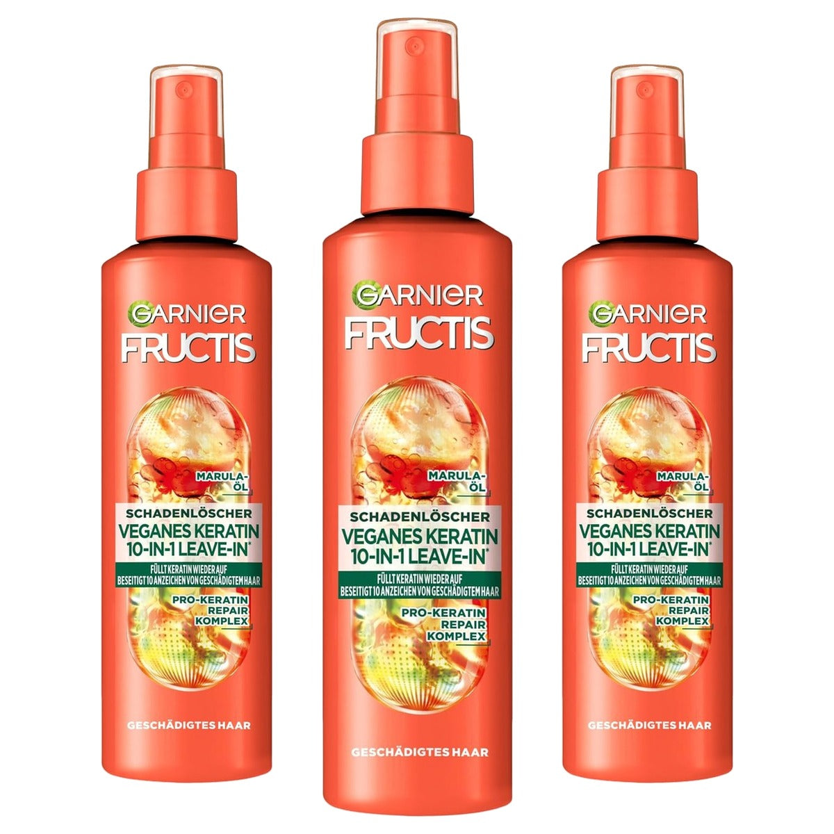 Garnier Fructis Deep Repair 10-in-1 Leave-In 3 x 150 ml - Voordeelverpakking