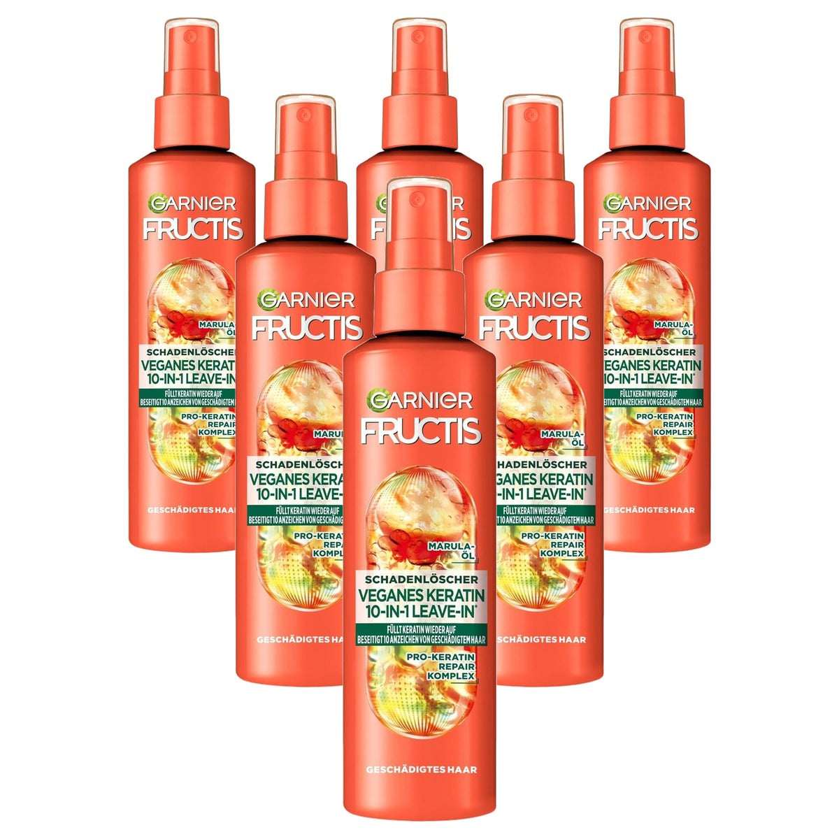 Garnier Fructis Deep Repair 10-in-1 Leave-In 6 x 150 ml - Voordeelverpakking