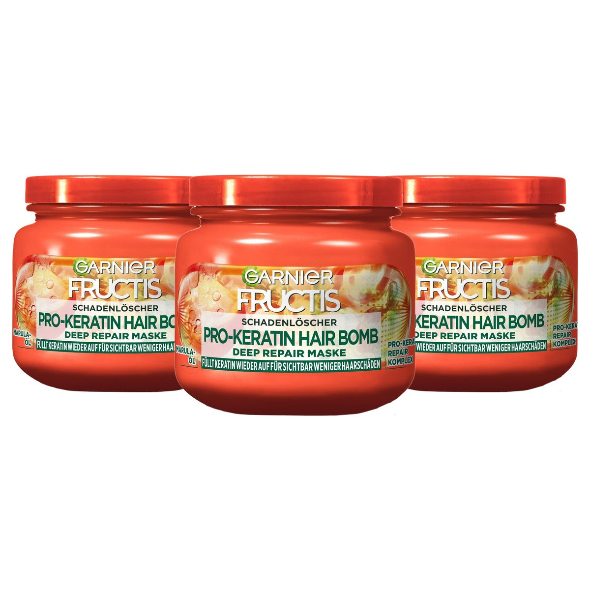 Garnier Fructis Deep Repair Haarmasker 3 x 250 ml - Voordeelverpakking
