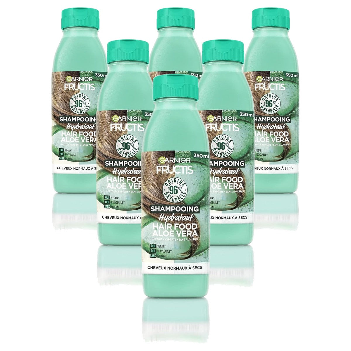 Garnier Fructis Hair Food Aloë Vera Shampoo 350 ml - 6 stuks