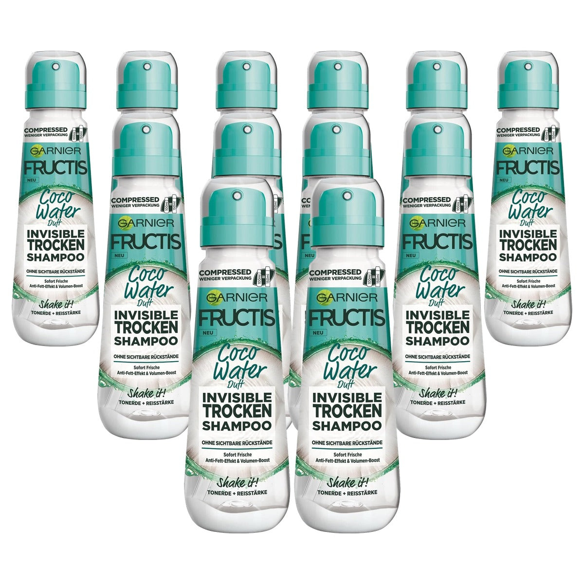 Garnier Fructis Invisible droge shampoo Coco Water 6 x 100 ml - Voordeelverpakking