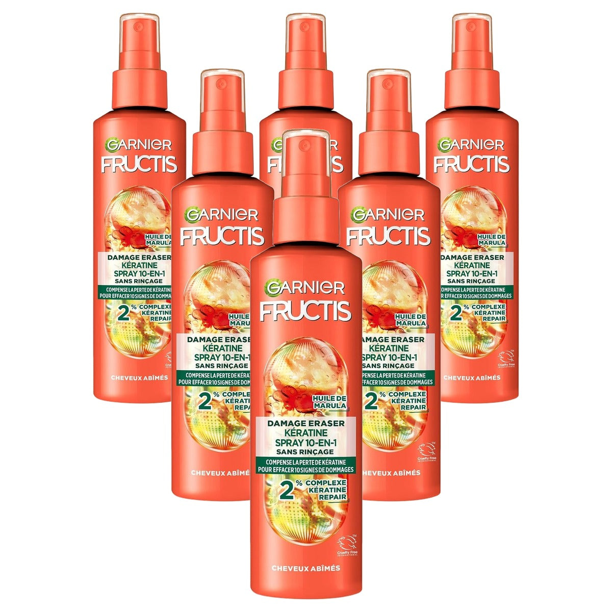 Garnier Fructis Spray Stop Aggression Verzorging 6 x 150 ml - Voordeelverpakking
