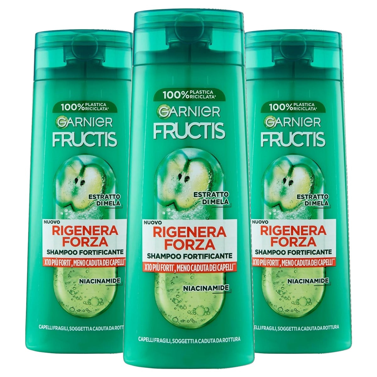 Garnier Fructis Versterkende Shampoo Broos Haar 250 ml - 3 stuks