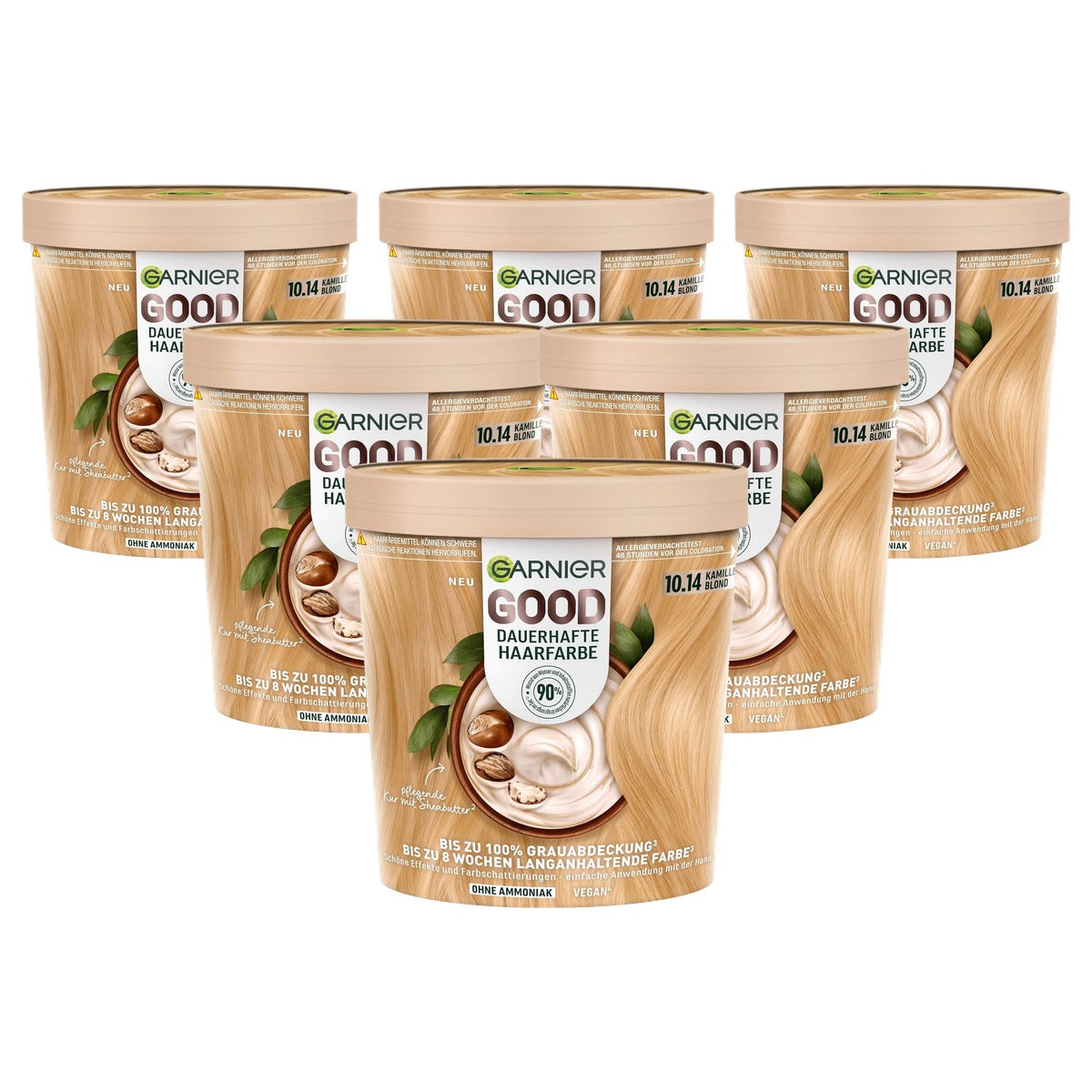 Garnier GOOD Duurzame Haarkleur 10.14 Kamille Blond 6 x 1 stuk - Voordeelverpakking